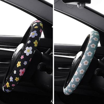 Blume Elastisch Ohne Innen Allgemeinzweck Auto Lenkradbezug Atmungsaktiv Und Saugfähig Griffbezug