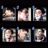 20 Pcs Manual Shaving Razor Blades For Men 5 Layers Stainless Steel Replaceable Heads