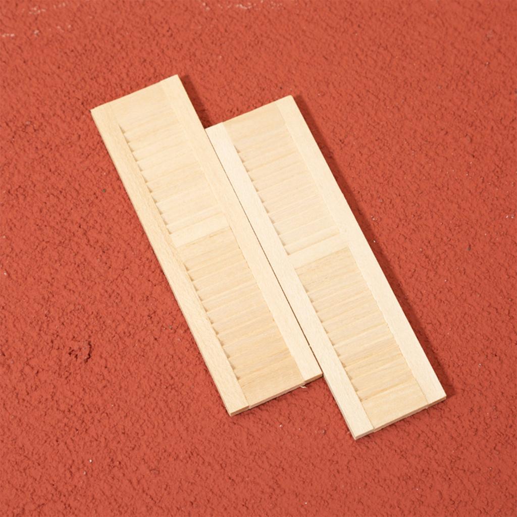 1/12 Dollhouse Miniature Blinds Realistic Wood Shutters For Small Window Easy Installation Scene Display Accessories