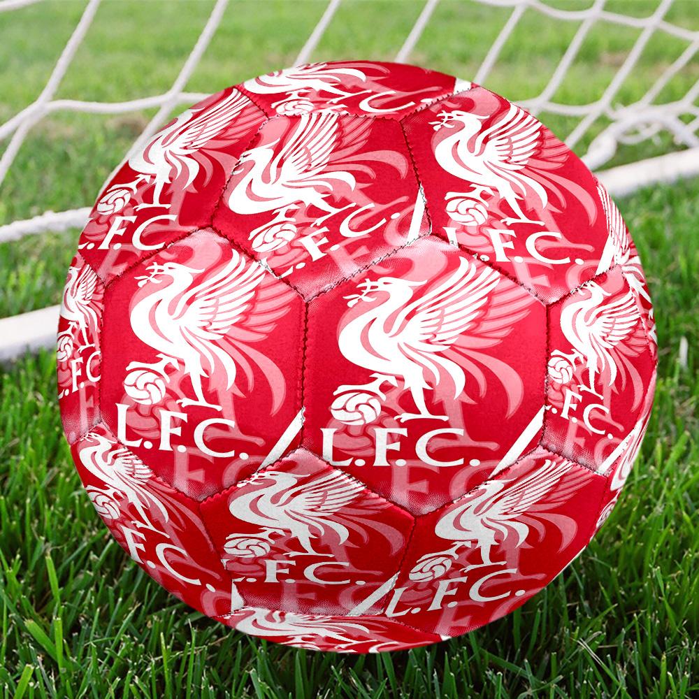 Liverpool F.C. Druckgröße 5 Fußball, Standard-Spielball für Sportspiele und Mannschaftstraining, Ideales Geschenk für Fußballfans