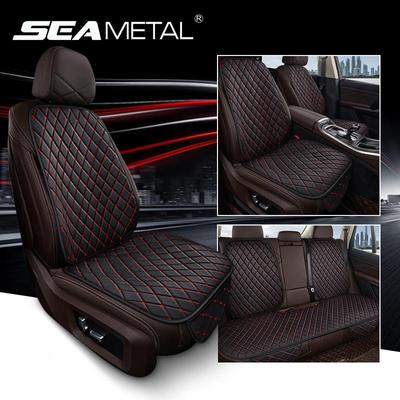 Car Seat Cover Faux Leather Seat Cushion with Backrest Breathable Automobile Seat Protector