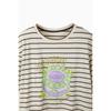 Benetton ShorT Sleeve T shirT prinTing sTripe baTs99631