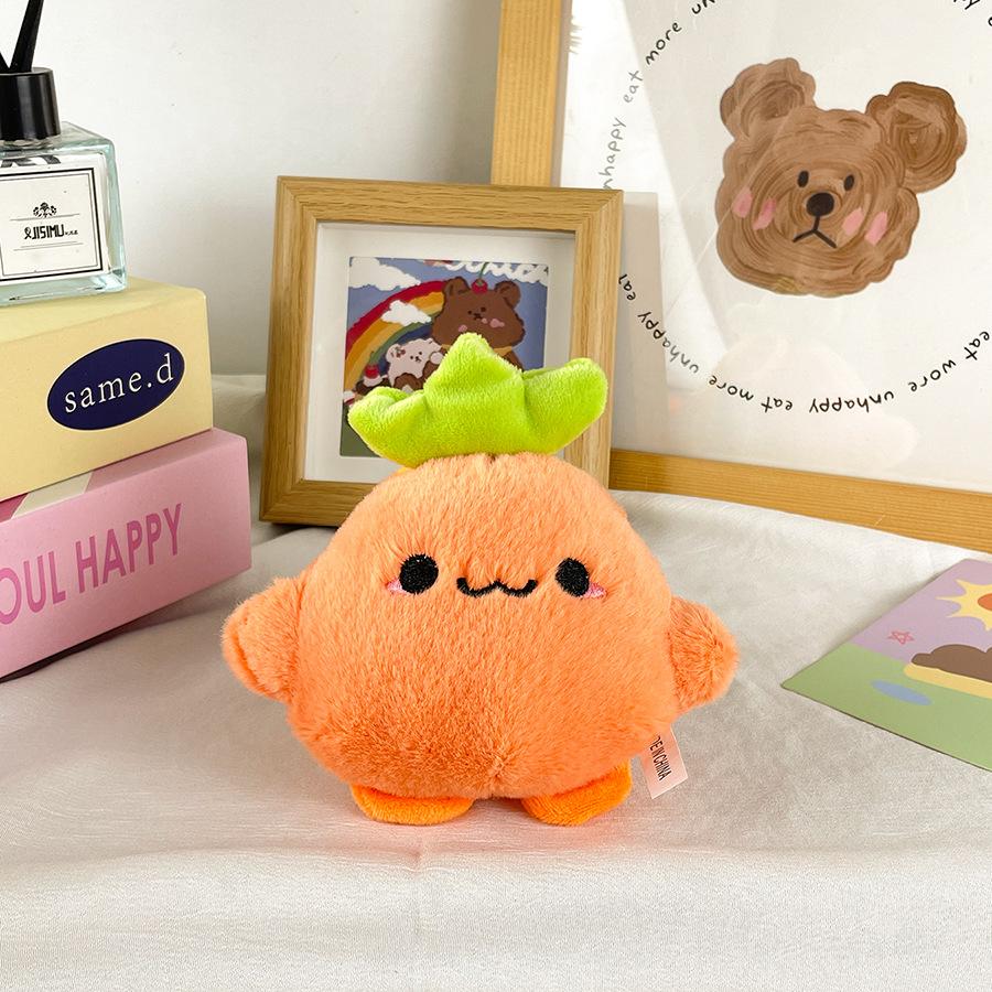 

Cartoon Radish Plush Doll Creative Kohlrabi Doll Vegetable Doll Bag Pendant Grab Machine Doll Height about 11cm