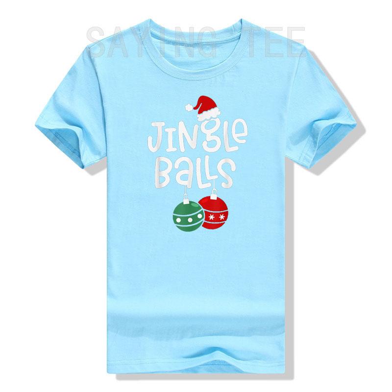 Jingle Balls Tinsel Tits Funny Matching Couple Chestnuts Xmas T-Shirt Gifts Sayings Christmas Pajamas Costume Graphic Tee Top S