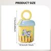 2 In 1 Draining and Preservation Basket Fruit Handle Leakproof Forks Salad Storage