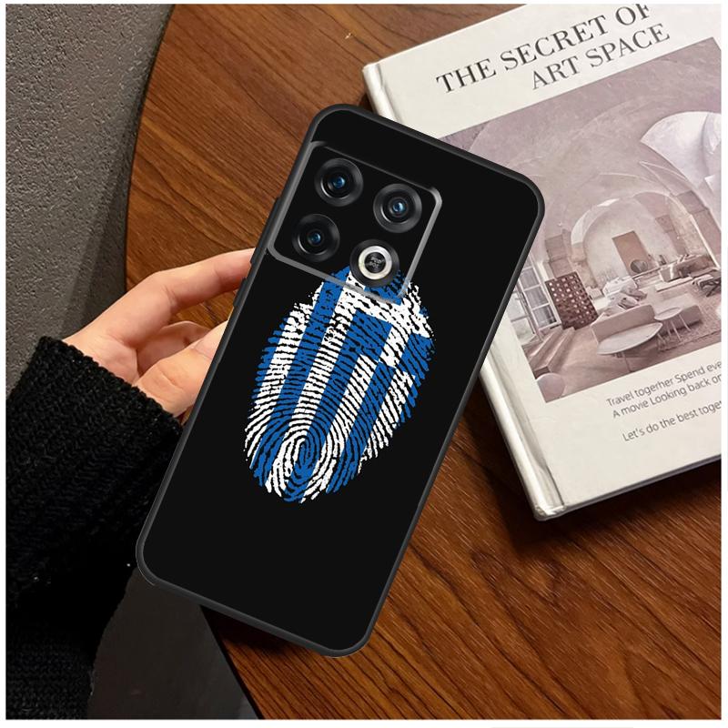 Greece Greek Flag Case For OnePlus 8 9 10 Pro 11 12 9R 10T 10R 12R OnePlus Nord 3 CE 2 Lite CE4 N10 N20 Cover