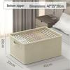 Fabric Drawer-Style Wardrobe Storage Box with Lid for Clothes and Pants