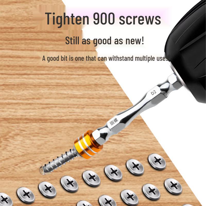 Magnetisches Nunchaku-Schraubendreherbit-Set mit hoher Härte und rutschfestem Ring