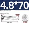 410 Stainless Steel Self-Drilling Flat Head Cross Countersunk Swallowtail Screws