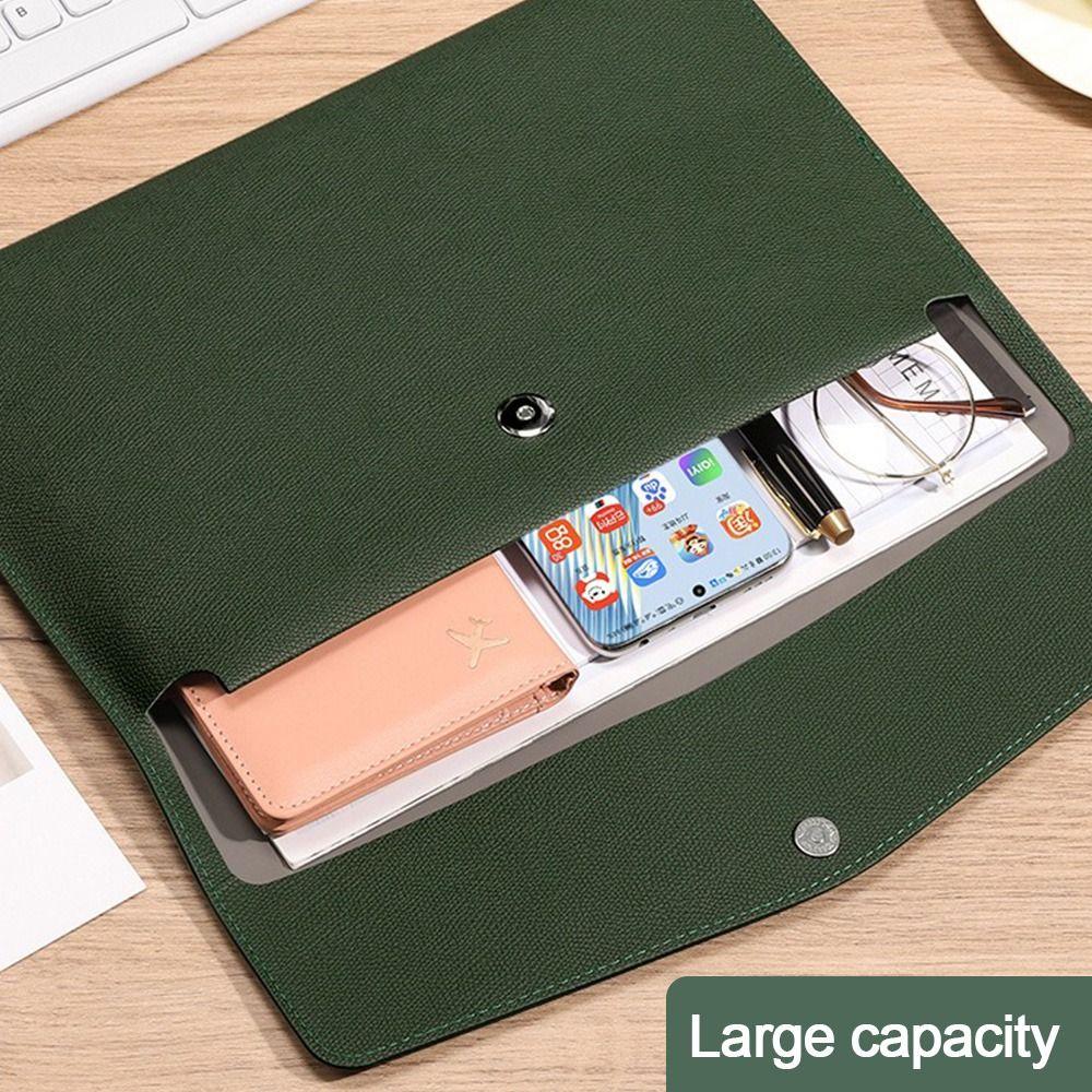 Leather Leather File Folder A4 Document Bag A4 Envelope Folder  School Office