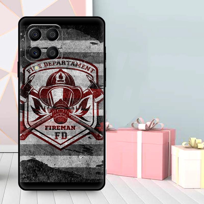 Firefighter Heroes Fireman Case For Samsung Galaxy M35 M56 M12 M06 M32 M52 M55 M15 M11 M13 M14 M16 M36 M31 M53 M34 M54