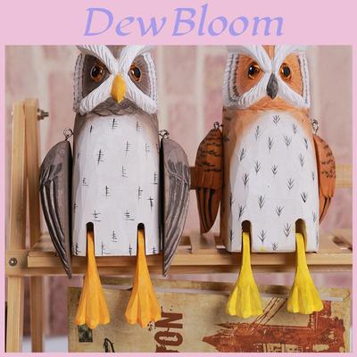 Owl Carving Handcrafted Wooden Decor Gift For Home Office And Collectors Enthusiasts