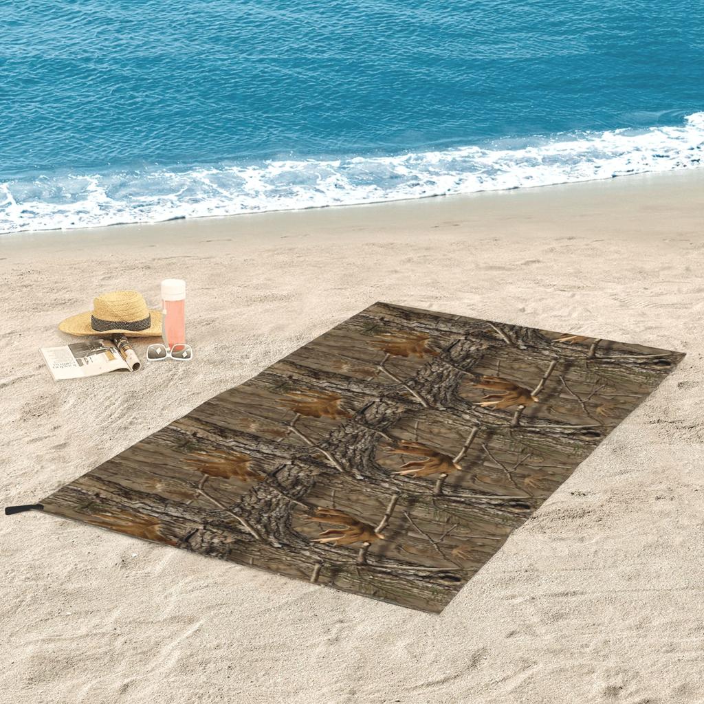 Camouflage Real Tree RealTree Jäger Camo Muster Strandtuch Weiche Mikrofaser Schnelltrocknend Saugfähig Schnelle Handtücher zum Schwimmen