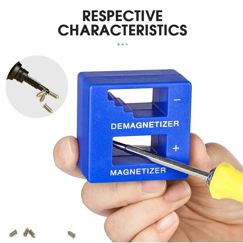 Screwdriver 2 In 1 Magnetizer Demagnetizer Professional Magnetizing Pickup Tool for Screw Driver Drill Bit Hand Tool Parts