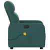 Massage Relax Chair Dark Green Fabric
