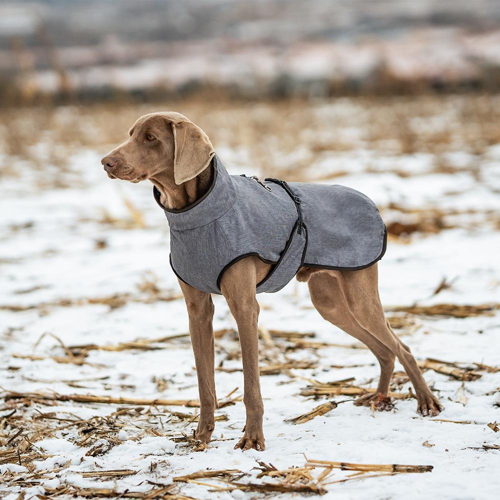 

Four Seasons Universal Dog Jacket Two-piece Set with Removable Lining Dog Clothes Medium and Large Dog Warm Pet Clothes 2XL сірий колір