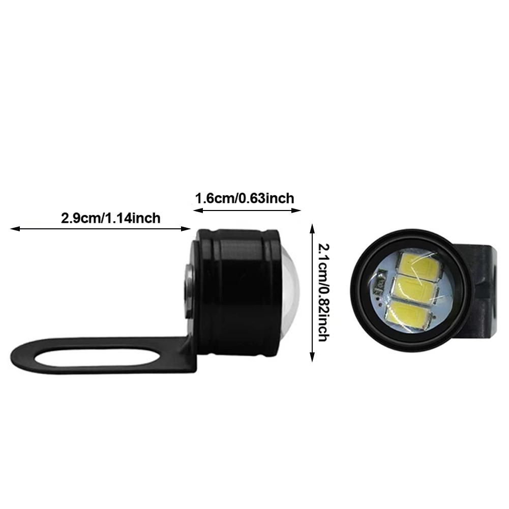 2ks Motocykl Auto LED DRL Denní svícení Záložní světlo Eagle Eye Automobily Parkovací směrové světlo pro couvání