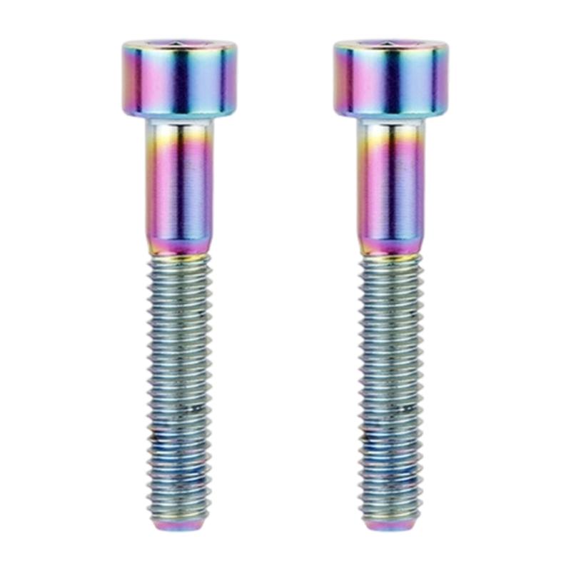 2Pcs Light Weight Metal Alloy Cycling Stem Cover Screws Bicycles Headset Bolt Socket Cap Head Bolts Screw Enduring