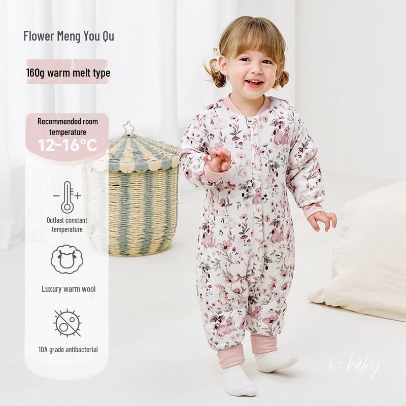 iBaby Wool Baby Sleeping Bag - Autumn/Winter Anti-Kick Quilt