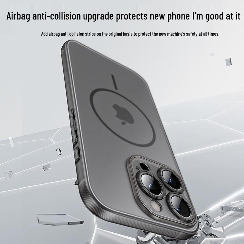 SHIYONG Magsafe Frosted Genomskinligt iPhone-skal