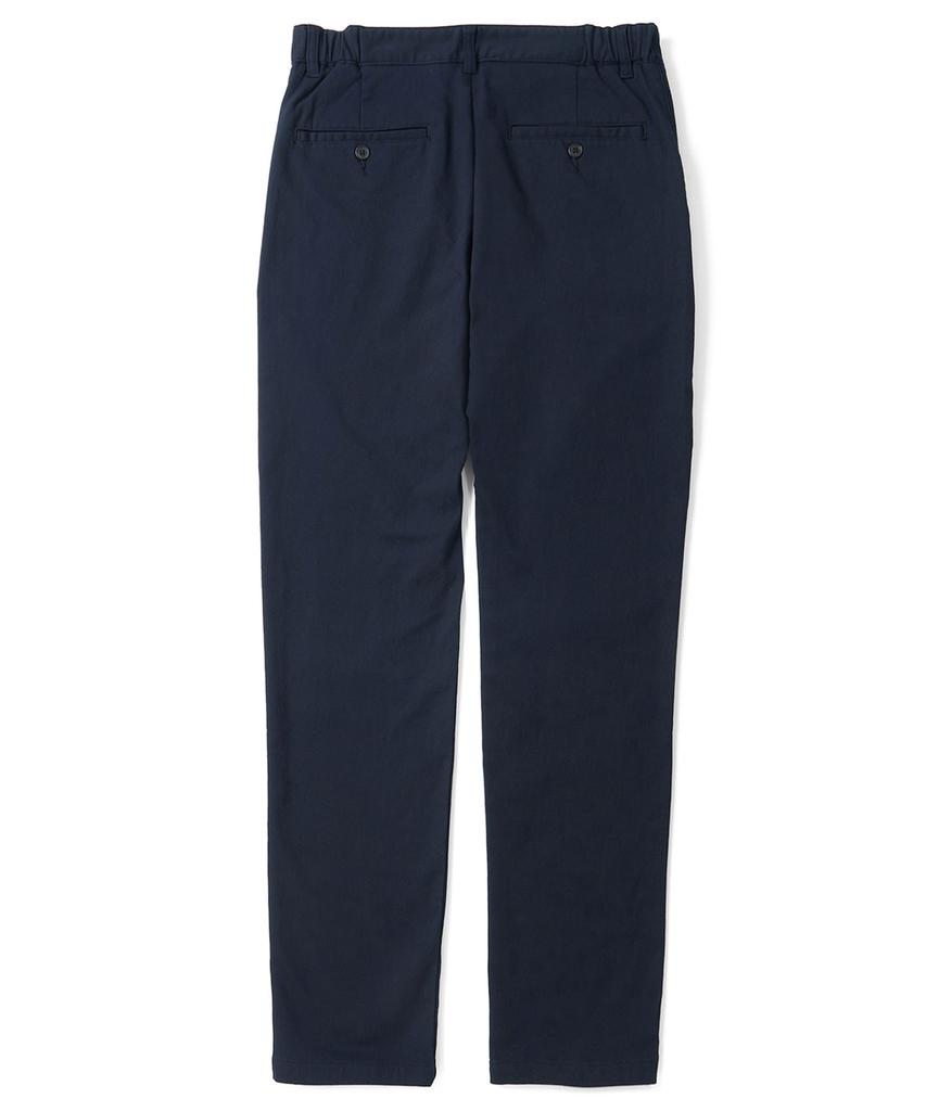 KULTE Men'S Fleece-Lined Elastic Waist Chino Pants Navy