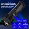 Outdoor Portable Zoom LED Flashlight Type-c Rechargeable Torch with Power Display Strong Light Camping Fishing Emergency Lamp