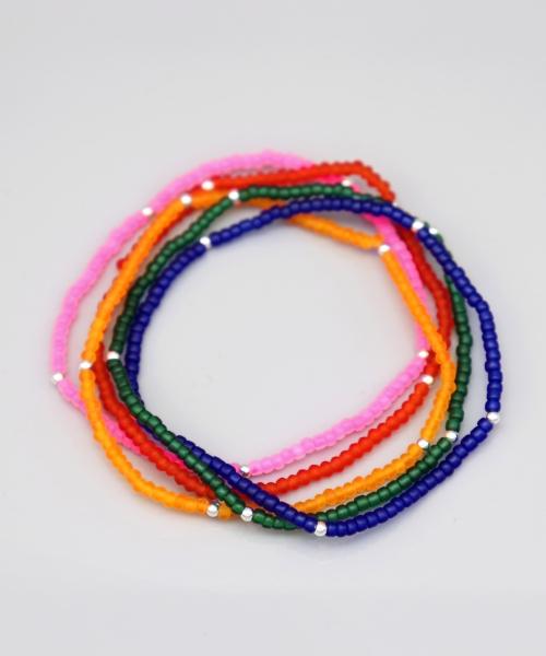 Bonbeau Color Layered Daily Beads Bracelet Simple Layered Bead Bracelet 5 Colors