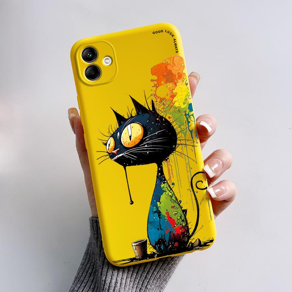 For Samsung Galaxy A04 A04E A04S Phone Case Stylish Painted Protection TPU Silicone Back Cover For Samsung A 04 E S Bumper Shell