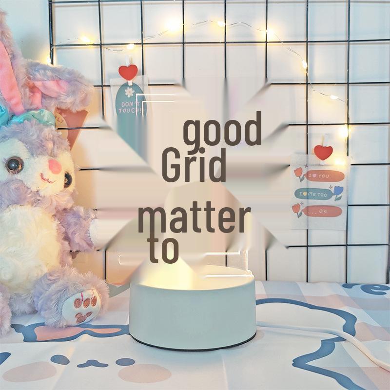 3D Cartoon Night Light: Custom Acrylic Bedside Lamp for Atmosphere & Gifts