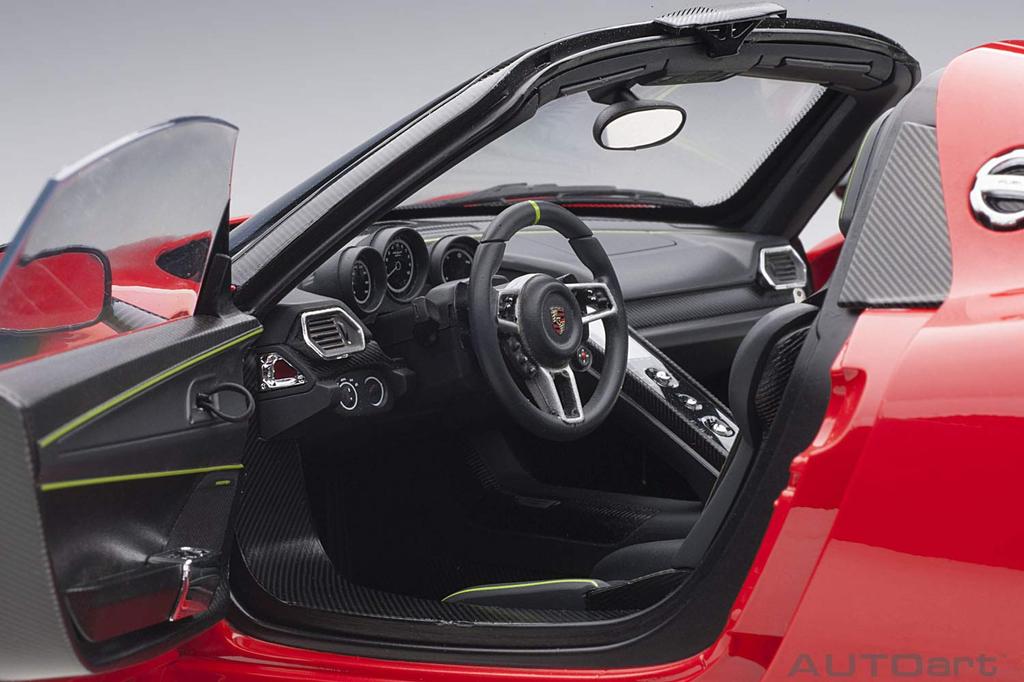 AUTOart 1/12 Scale Porsche 918 Spyder Weissach Package Red Finished Product