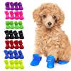 4.5CM 4pcs Shoes Waterproof Rain Boots Pet Shoes For Dog Puppy Rubber Boots Candy Color Non-slip Puppy Shoes Pet Products