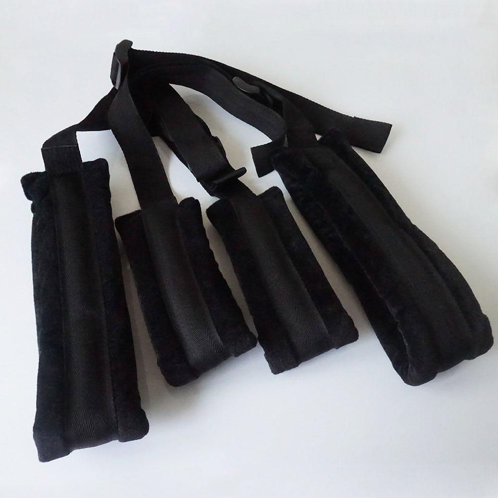 Weiche Riemen zum Aufhängen an der Tür, Schaukel mit Manschetten, Sexhilfe-Kissen, Handgeschirr, BDSM-Bondage-Stuhl, erotisches Sexspielzeug für Paare