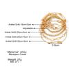 Suitable For Daily Wear Women's Classic Geometry Chain Design 5pcs/set Of Stackable Bracelets Vintage Creative Multi-layer A Gift For Holidays  Unique
