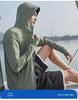 Unisex Lightweight UV Protection Summer Ice Silk Hooded Jacket for Outdoor Activities