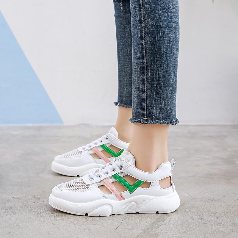 Fashion Women Sneakers 2024 Platform Casual Shoes Fashion Mesh Breathable Sneakers Lightweight Waling Shoes