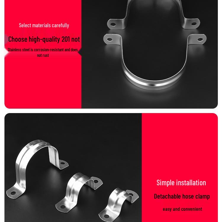 Stainless Steel U-Bolt Pipe & Hose Saddle Clamp