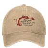 Dishonor On Your Cow Washed Baseball Cap Vintage Trucker Hat Summer Women Unisex Hiking Fishing Design Baseball Caps