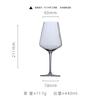 Nordic Transparent Crystal Glass Goblet Gusseted Vertical Design For Red White Wine Champagne Barware
