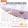 Lab Distillation Kit, 3.3 Boro Lab Glassware Distillation Kit with 24, 40 Joint, 1000ml Essential Oil Distillation Apparatus Kit, 32 pcs Set of