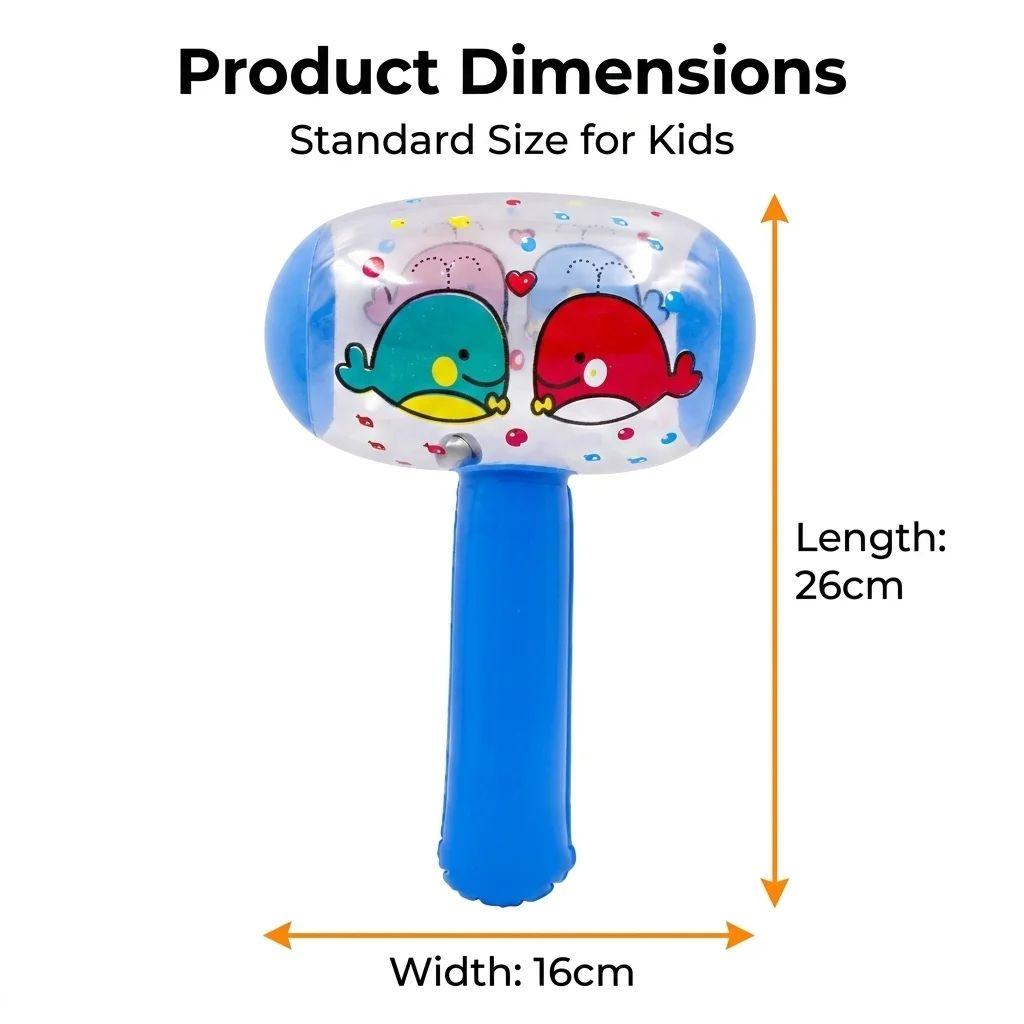 Cute 3D Cartoon Animal Inflatable Hammer With Bell Summer Beach Swimming Pool Party Supply Pinata Filler Goodie Bag Kids Present