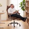 Executive Office Chair Leathaire Big And Tall Office Chair 180 Kg With Wide Seat Reclining Lumbar Support Brown
