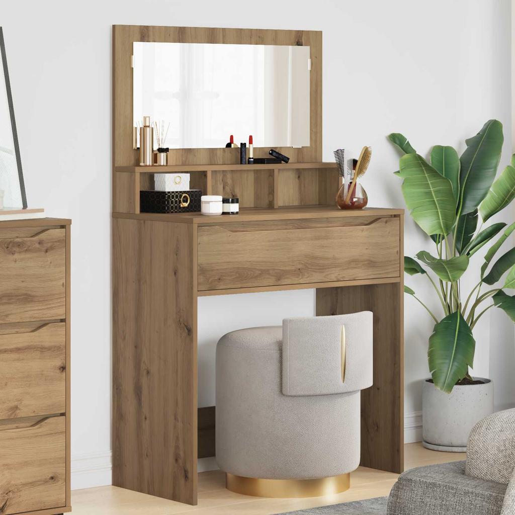 Bedroom Dressing Table Artisan Oak 80 x 39.6 x 135 cm
