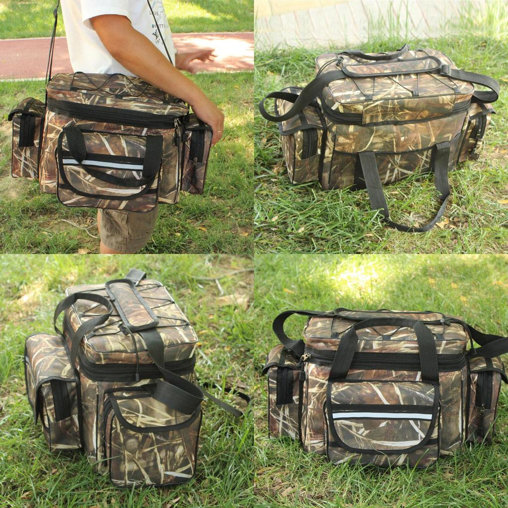 Educational Interactive Fishing Waterproof Bag Tackle Storage Box Waist Shoulder Carry Handbag Pouch