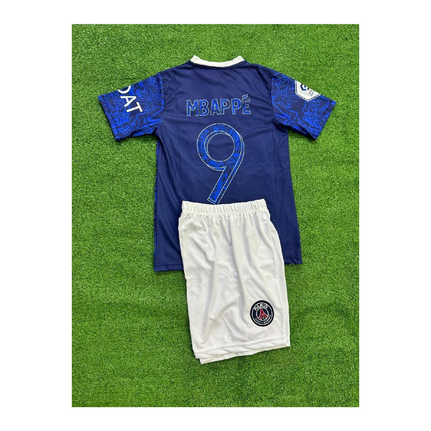 

Детское джерси с коротким рукавом Paris Mbappe Special Design Dragon Special Series. 2023 2024 Номер 9 5-6 Yaş