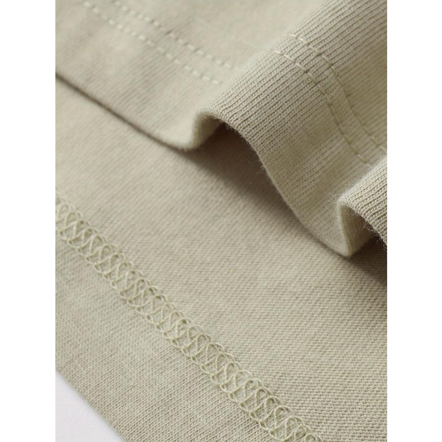 100% Cotton Men's T-Shirt Simple Comfort Solid Color Casual T-Shirt