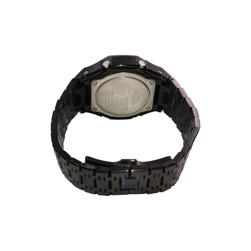 CASIO Custom Collection Electronic Movement Stainless Steel Strap Watch Men's Watches Black Dial GA-2100-1A