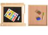 Multifunctional 2In1 Drawing Board Wooden Hanging Blackboard Double Side Blackboard  For Kids