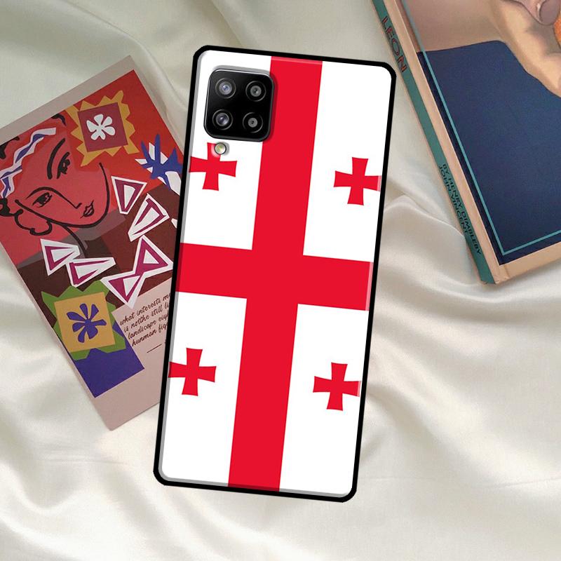 Georgia Grunge Flag Case For Samsung Galaxy A52 A32 A12 A33 A06 A16 A26 A36 A56 A15 A53 A13 A34 A54 A14 A35 A55