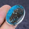 Tibetan Turquoise Gemstone Handmade 925 Sterling Silver Ring Size 7.5 H6d05