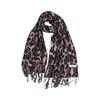 Soft Leopard Print Thickened Scarf Winter Shawl Lightweight Polyester Neckerchief Shawl For Women And Girls